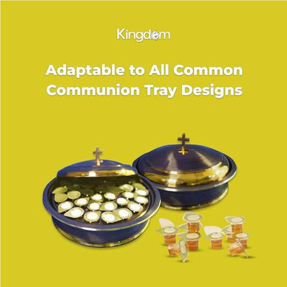 Kingdom Prefilled Communion Cup with Wafers(100 ct - white juice) Sealed in a Single-Serving Container with Upto 1-Year Shelf Life, Perfect for Holy Eucharist Celebration in Hospitals, Summer Camps, and More! - size: 25.92 Ounce (Pack of 1)