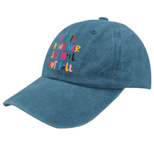 Blessed Christian Quote Faith Believe Bible Verse Inspirational Cap Meaningful Gift Women