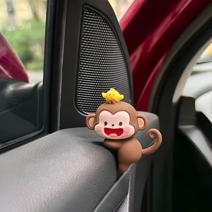 Mini Cartoon Monkey Dashboard Decoration for Navigator Screen