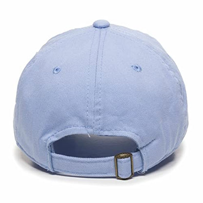DSGN By DNA Say Mashallah Embroidered Hat Islamic Muslim Faith Inspired Cotton Baseball Cap Adjustable Dad Hat for Men&Women - color: Light Blue
