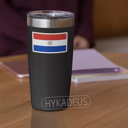 (3Pcs) Paraguay Flag Sticker, Paraguayan Stickers Country Flags Vinyl Decal - color: Paraguay