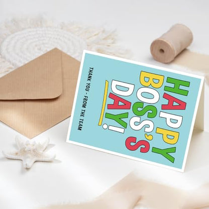 Boss's Day Card Gifts, Happy Boss Day Gifts for Women Men - color: BK-140