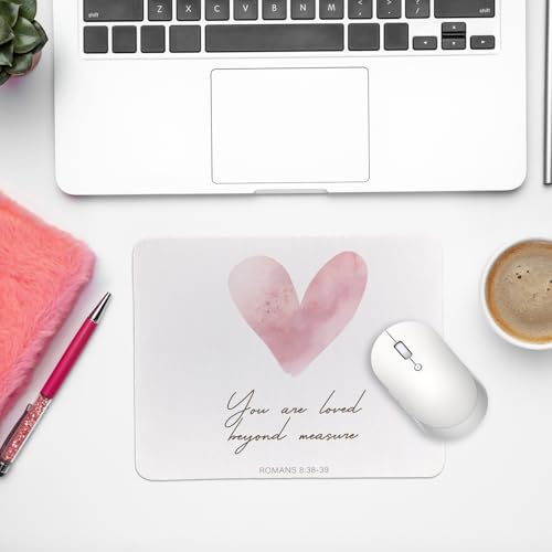 Rusenbao Christian Bible Verse Mouse Pad Gifts for Women Teen Girl 9.5x7.9