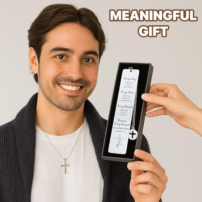 Bible Bookmark Christian Gifts for Women Men, Inspirational Book Mark with Bible Verses, Religious Get Well Soon & Sympathy Gifts, Faith Encouragement Present for Friend, Baptism Confirmation Keepsake - style: BM019 Bible Verses