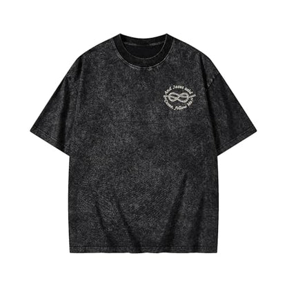 Christian Fishers of Men Shirt for Women Men Jesus Religious Oversized Graphic Tees Acid Wash Bible Verse Faith God T-Shirt - color: Black, size: Medium