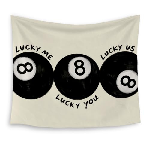 HUGANE Lucky 8 Ball Tapestry Wall Decor 50x60 Inch - color: colour-06