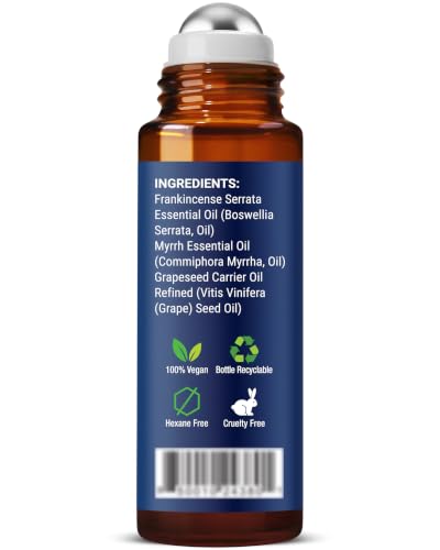 Frankincense & Myrrh Roll-On for Skin Care 10 ml - Aromatherapy & Wellness