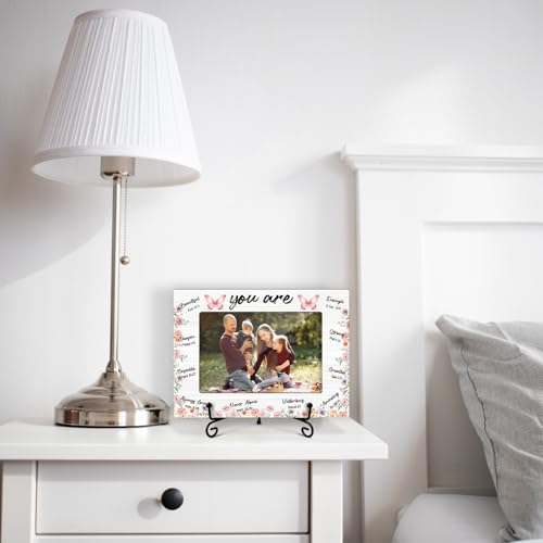 Christian Picture Frame, Inspirational Scripture Picture Frame, Wooden Photo Frame With Stand, Religious Gifts for Family Friends Coworker, 4x6 Photo Frame Home Office Desktop Display Decorations -11 - style: Christian -B