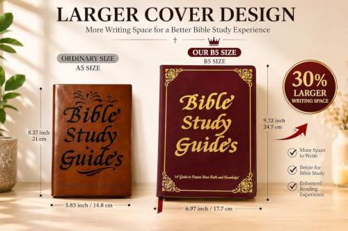 Bible Study Guide for Women - 66 Pages Journal with Summaries & Guides
