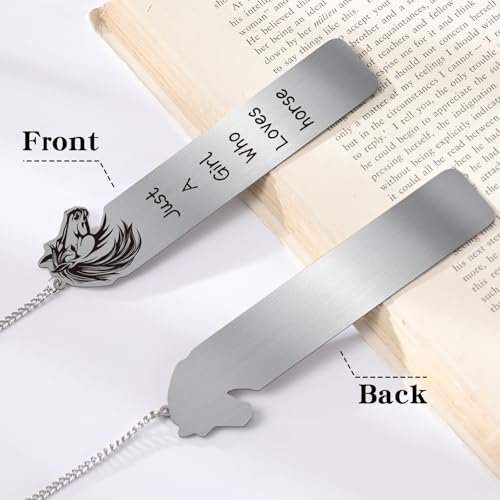 Horse Bookmark Gifts for Women - Funny Just A Girl Who Loves - style: Horse