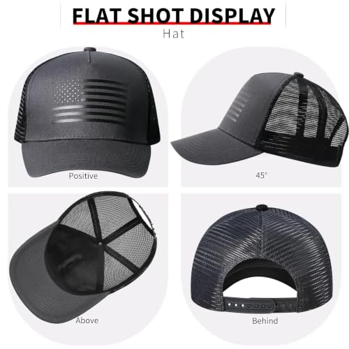 Black Baseball Cap Snapback hat for Men Flat Bill Hats for Men Fitted Hats for Men Adjustable Snap Pack Hip Hop Mens Hat - color: Grey National Flag