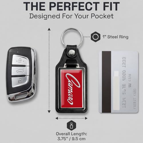 Brotherhood Car Key Chain for Camaro - Classic Models Keychain - color: Red 69 Script