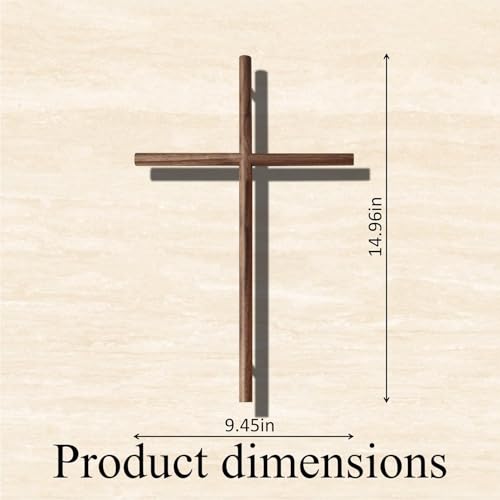 annrose Wooden Wall Cross, 15" H,Christian Gift