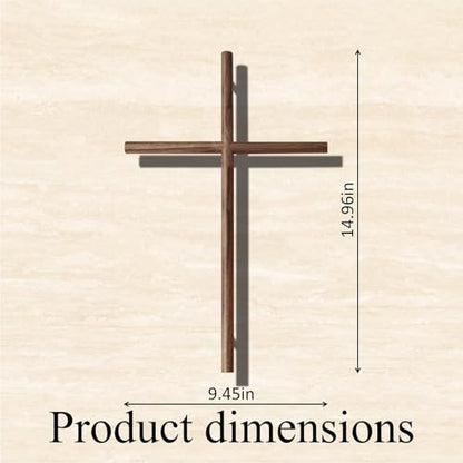 annrose Wooden Wall Cross, 15" H,Christian Gift