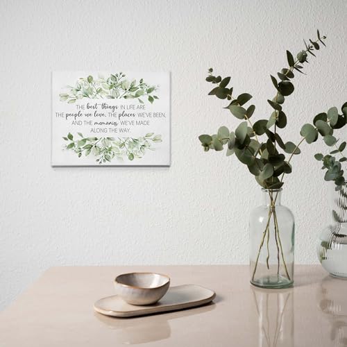 BIWSHA Sage Green Bathroom Wall Art Decor,Inspirational Home Decor - color: Best Things, size: 11 x 14 inches