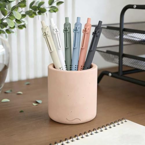 6 Pack Bible Journaling Gel Pens, 0.7mm Black Ink Retractable - color: Morandi-Black Ink