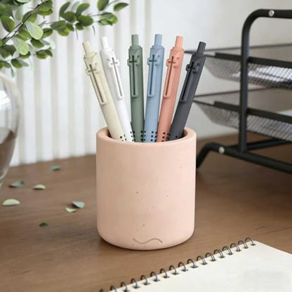 6 Pack Bible Journaling Gel Pens, 0.7mm Black Ink Retractable - color: Morandi-Black Ink