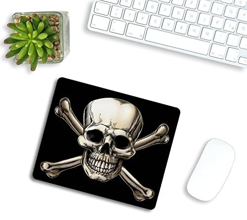Mouse Pad, Skull Mouse Pad, Washable Square Cloth Mousepad for Office Laptop, Non-Slip Rubber Base Mouse Pads for Wireless Mouse, Computer Mouse Pads for Desk - color: TSP157