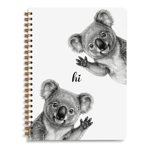 Cute Koala Notebook Journal, Animal Notebook Journal for Women Teen Girls - color: Koala Hi