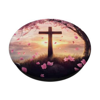 Christian Cross PopSockets Adhesive PopGrip - style: Adhesive PopGrip