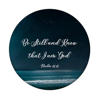 Be Still and Know that I Am God Psalm 46:10 Christian Quote PopSockets Adhesive PopGrip - style: Adhesive PopGrip
