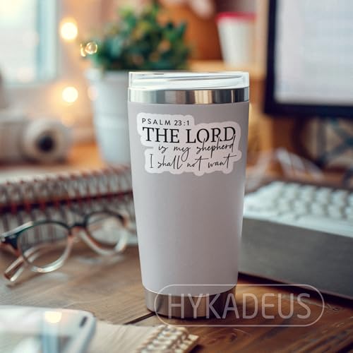 (3Pcs) Psalm 23:1 The Lord is My Shepherd Christian Bible Scripture Sticker - color: Psalm 23:1 the Lord is My Shepherd