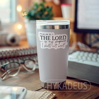 (3Pcs) Psalm 23:1 The Lord is My Shepherd Christian Bible Scripture Sticker - color: Psalm 23:1 the Lord is My Shepherd