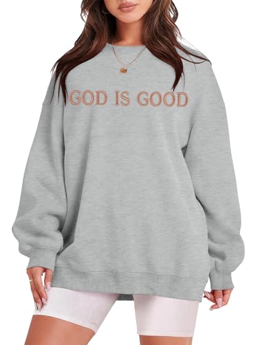 Oversized Sweatshirt for Women Funny Saying Sweatshirts Casual Graphic Pullover Fall Fashion Long Sleeve Shirt - color: Gray-2, size: XX-Large
