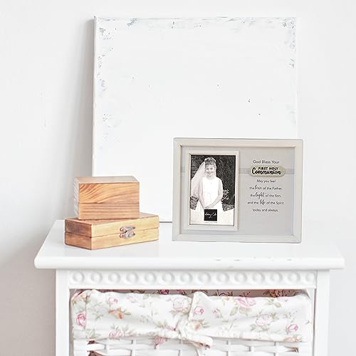 Abbey + CA Gift First Holy Communion Photo Frame, First Communion Gift for Boys and Girls, for 4-inch by 6-inch Photo