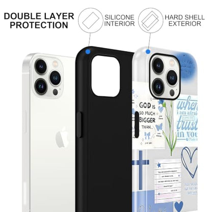 Cute Blue Jesus Christian Phone Case for iPhone 13 Pro 6.1'' - color: Blue, size: iPhone 13 Pro