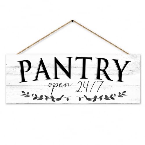 1 KINGO Rustic Pantry Signs Canvas Kitchen Wall Decor 6" x 14.5" - color: Pantry