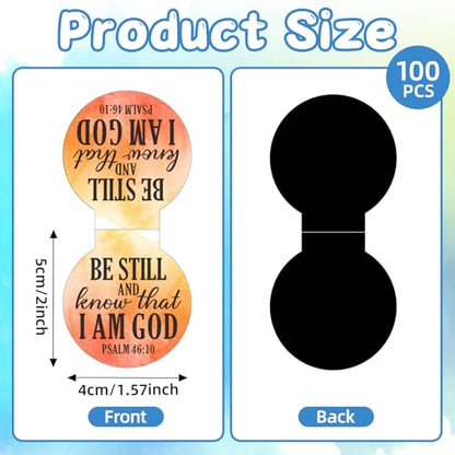 AmazingSpark 100 Pcs Magnetic Bookmarks Bulk Bible Verse Magnet Book Marker Clips Christian Reading Awards for Religious Gifts Students Book Lover Office Classroom - style: Watercolor