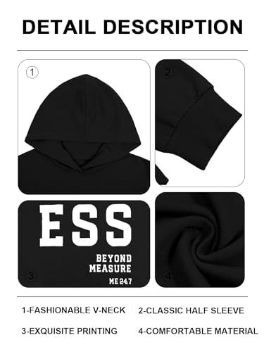 Christian Hoodies Women Blessed Sweatshirts Jesus Religious Sayings Sweater - color: Black, size: Large