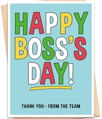Boss's Day Card Gifts, Happy Boss Day Gifts for Women Men - color: BK-140