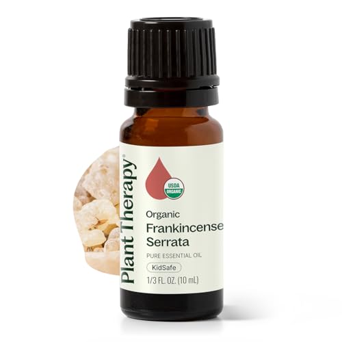 Plant Therapy Frankincense Serrata Certified Organic Essential Oil 10 mL - size: 0.33 Fl Oz (Pack of 1)
