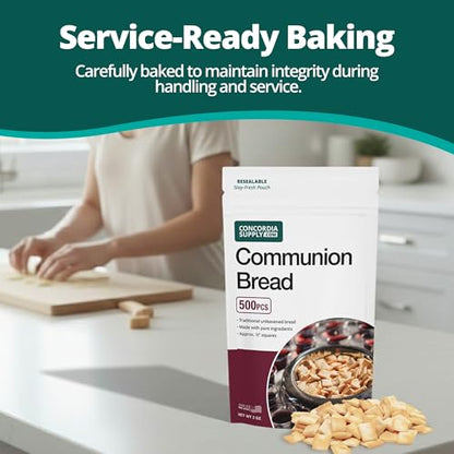 Concordia Supply Unleavened Communion Bread - 1/2" (500 Pieces)