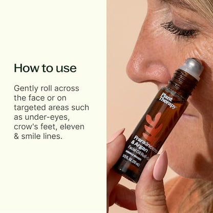Plant Therapy Frankincense & Argan Facial Serum Roll-On, 10 mL (1/3 oz)