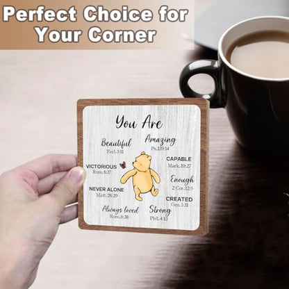 Winnie Inspirational Christian Gifts, Bible Verse Quote for Women Men - style: Amazing