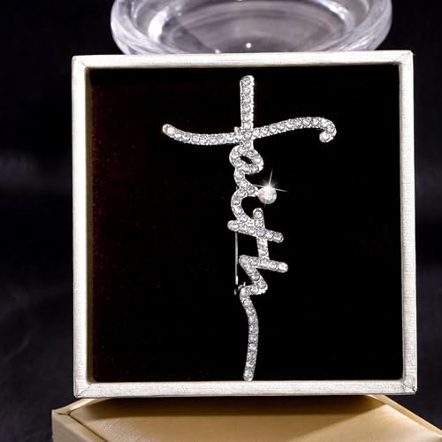 Cross Lapel Pin for Men Jesus Pin Faith Jewelry Religious Christian Latin Ornate Brooch - color: A5:cross pin
