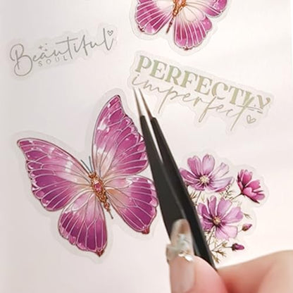 Butterfly Sticker Book 36 Sheets 300+ Pcs Aesthetics Stickers - style: Butterfly