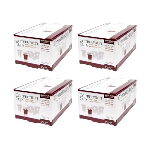 Broadman Plastic, Disposable, Recyclable Communion Cups, 4000 Count