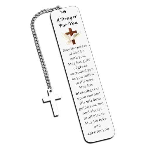 Christian Bookmarks for Women, Bible Bookmarks for Women with Cross Pendant