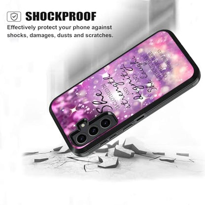 Case for Samsung Galaxy S25+/S25 Plus, Heavy Duty 3 in 1 Hybrid Hard PC & Soft Silicone Shockproof Drop Protection Case for Galaxy S25 Plus 5G (6.7", 2025), Christian Quote Bible Verse Proverbs 31:25 - color: Christian Quote Bible Verse Proverbs 31:25, si