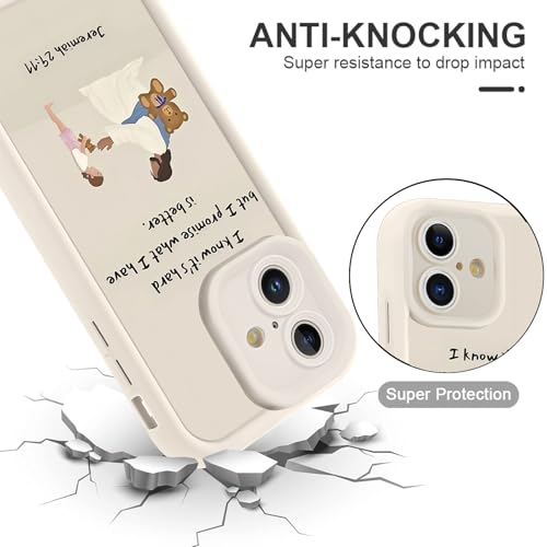 for iPhone 16 6.1'' Cute Bible Verse Bear Phone Case - color: White-Jesus Bear, size: iPhone 16
