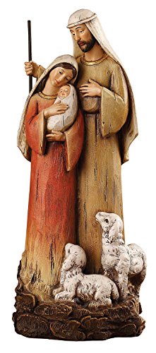 CB Gift Holy Family with Lambs Figurine, 12" - color: Holy Family With Lambs