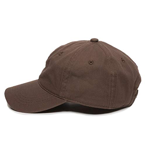 Praying Hands with Cross Baseball Cap Embroidered Cotton Adjustable Dad Hat - color: Brown