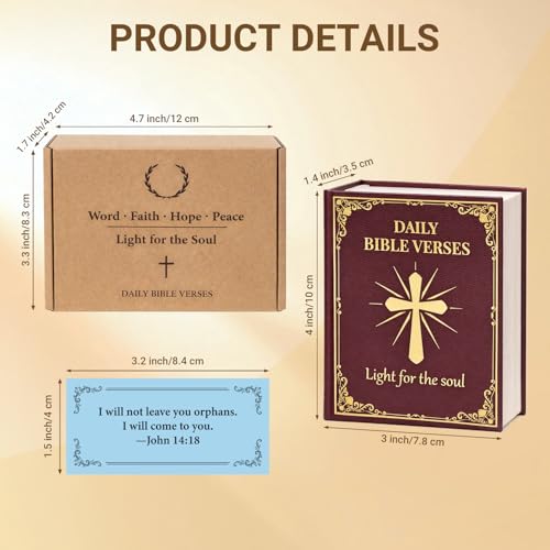 Bible Verse Box 120 Color Coded Daily Bible Verse Cards for 6 Emotions