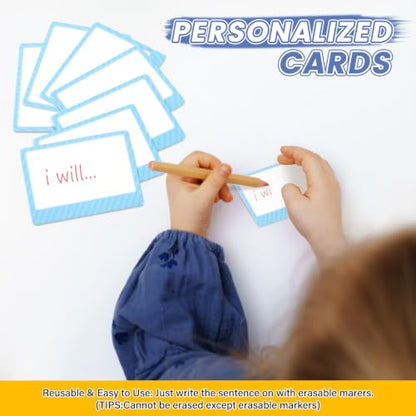 2-in-1 Autism Visual Schedule Pocket Chart with Cards for Classroom - size: Visual Schedule