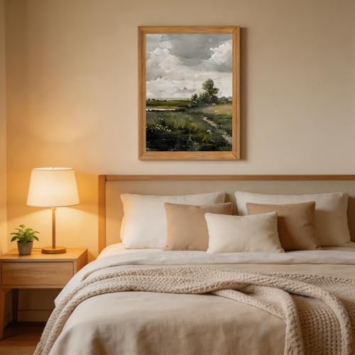 smvexyl Framed Landscape Wall Art, Neutral Nature Canvas Print, 16x24 - color: fengjingshu, size: 24"L x 16"W