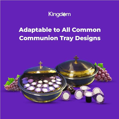 Kingdom Prefilled Communion Cup with Wafers(10ct-Red Juice) Sealed in a Single-Serving Container with Upto 1 Year Shelf Life, Perfect for Holy Eucharist Celebration in Hospitals,Summer Camps,and More - size: 10 Count (Pack of 1)